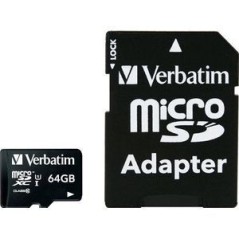 Verbatim Premium microSDXC 64GB - High-Speed Storage for Your Devices - Ultimate Performance & Reliability